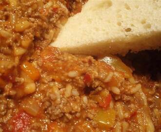 Stinas heta chili con carne