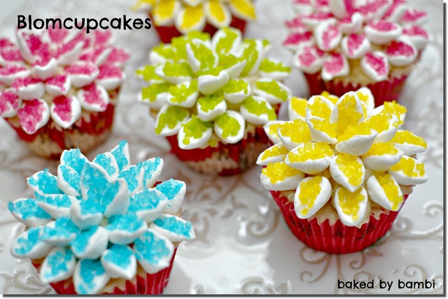 Våriga blomcupcakes – perfekta bakpysslet med barnen!