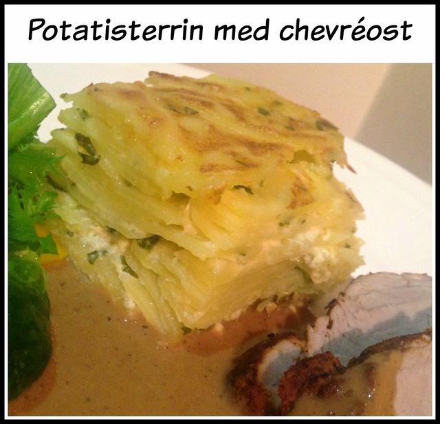 Potatisterrin med chevréost