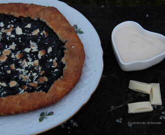 Galette med blåbär och vit choklad