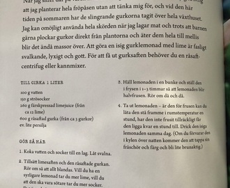 Isig lemonad på gurka och lime