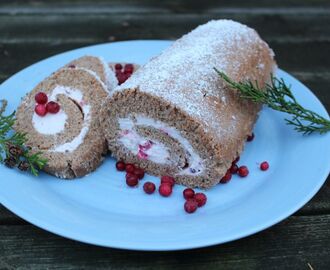 Pepparkaksrulltårta