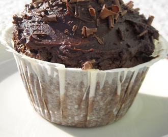 Chokladomanens chokladglaserade muffins