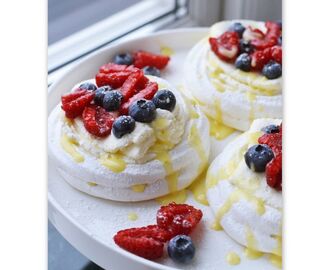 Mini Pavlova med Limecurd