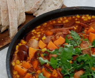 Smokey Chicken Gumbo - värmande och gott