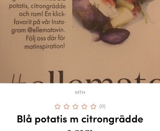 Potatis m citrongrädde o löjrom