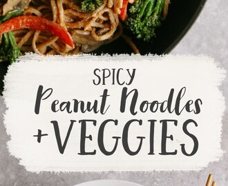 Spicy Tenderstem & Peanut Noodle Stir Fry