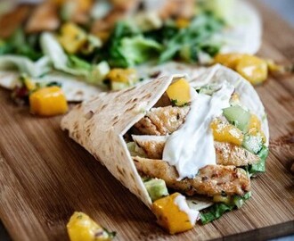 Chicken taco med mangosalsa