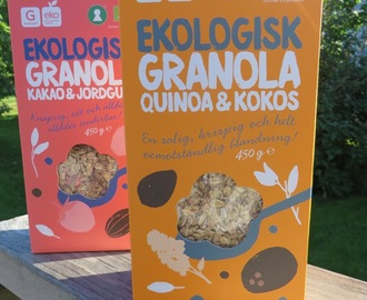Ekologisk, nyckelhålsmärkt Granola från Garant