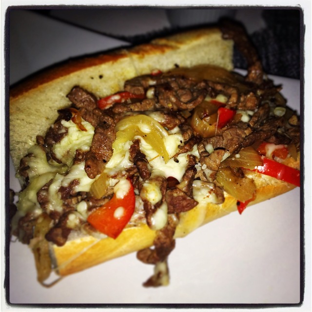 Igår...Favoritdag 4 - Philly cheese steak sandwich 13 propoints