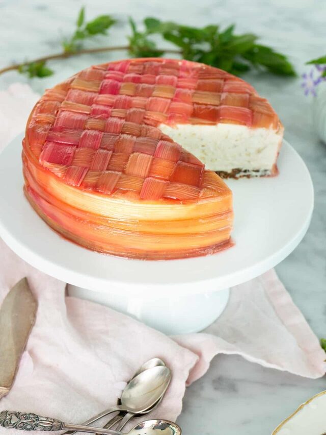 Rabarbercheesecake