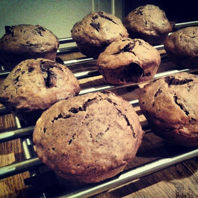 Banan & chokladmuffins