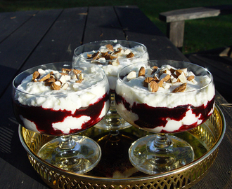 Blåbärsdessert på italienska