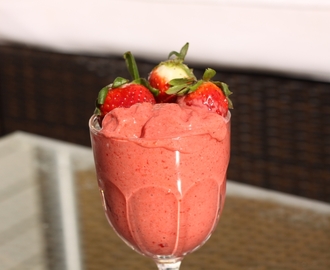 Strawberry Coconut Sorbet