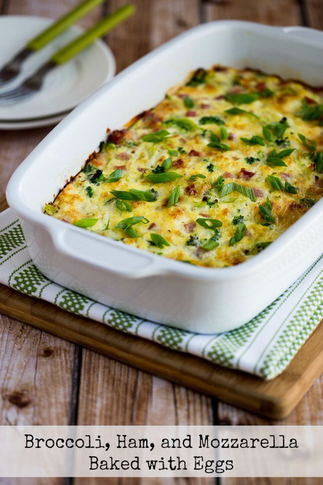 Lättlagad broccoligratäng med skinka och mozzarella!