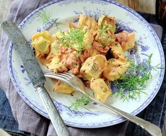 Färsk tortellini med kräftsås