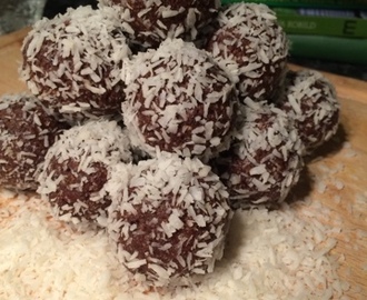 Raw chokladbollar