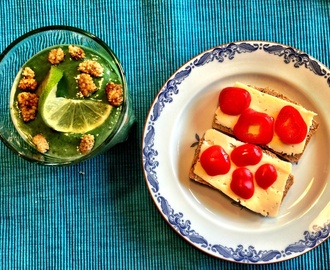 Grön smoothie med spenat, ingefära och clementin