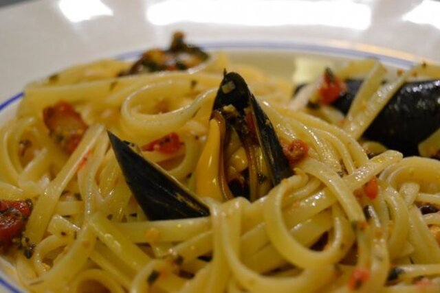 Linguini med musslor