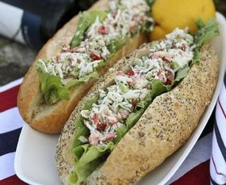 Baguette med krabbröra