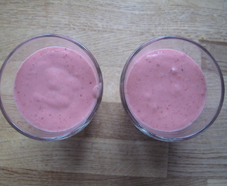 Hallon banan smoothie