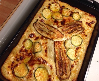 Lasagne med zucchini, aubergine och linser