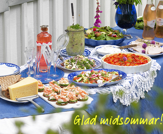 Duka upp en klassisk midsommarbuffé