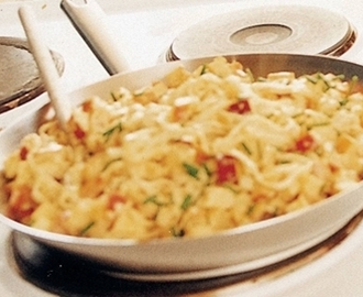 Laxpasta med äpple