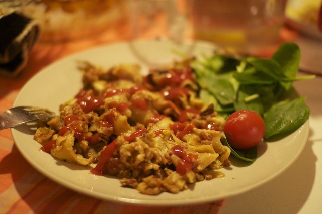 Vegansk lasagne med sojafärs