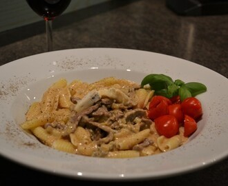 Pasta med gorgonzolasås!