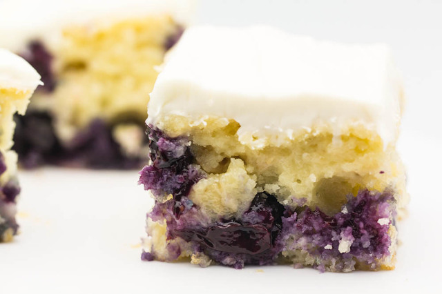 Blueberry Squares with White Chocolate