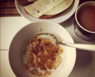 Banangröt med farinsocker och sojamjölk