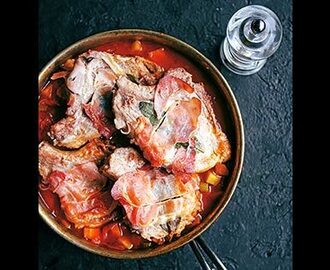 Saltimbocca på fläskkotlett