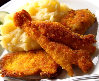 Kyckling schnitzel marinerad i yoghurt