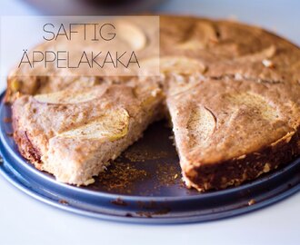 Saftig Äppelkaka // sockerfri & med proteinpulver