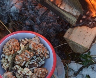 Hemgjort godis, snö, kyla och Norska gränsen