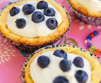 Kladdkaksmuffins med vit choklad