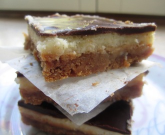 Cheesecake bars med dulce de leche