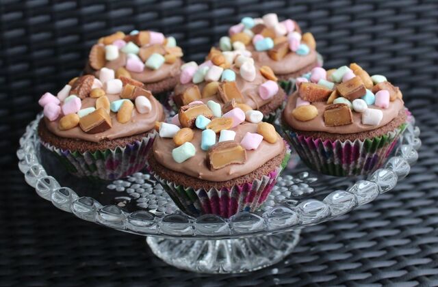 Rocky road muffins