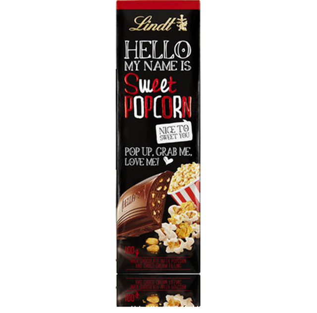 Recension: Lindt Hello My Name is Sweet Popcorn