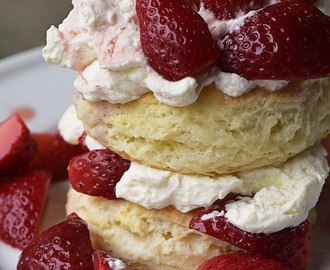 Strawberry Shortcake with Sweet Cream Cheese Biscuits