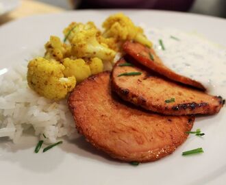 Kassler med currystekt blomkål