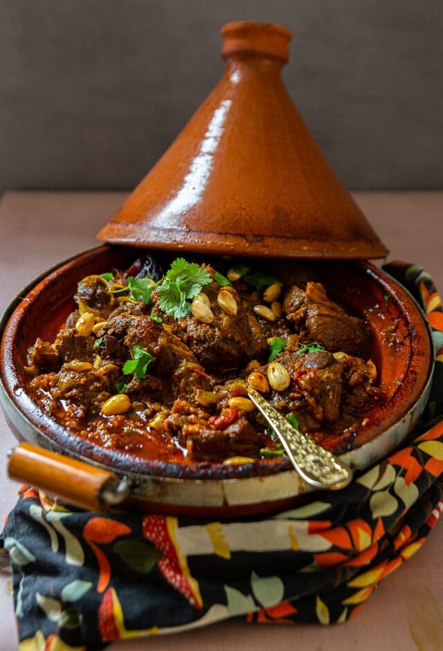 Lammtagine med smak av Marocko på mitt vis