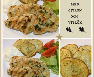 Kycklingfile´med citron och vitlök