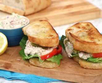 Club sandwich med tonfisk
