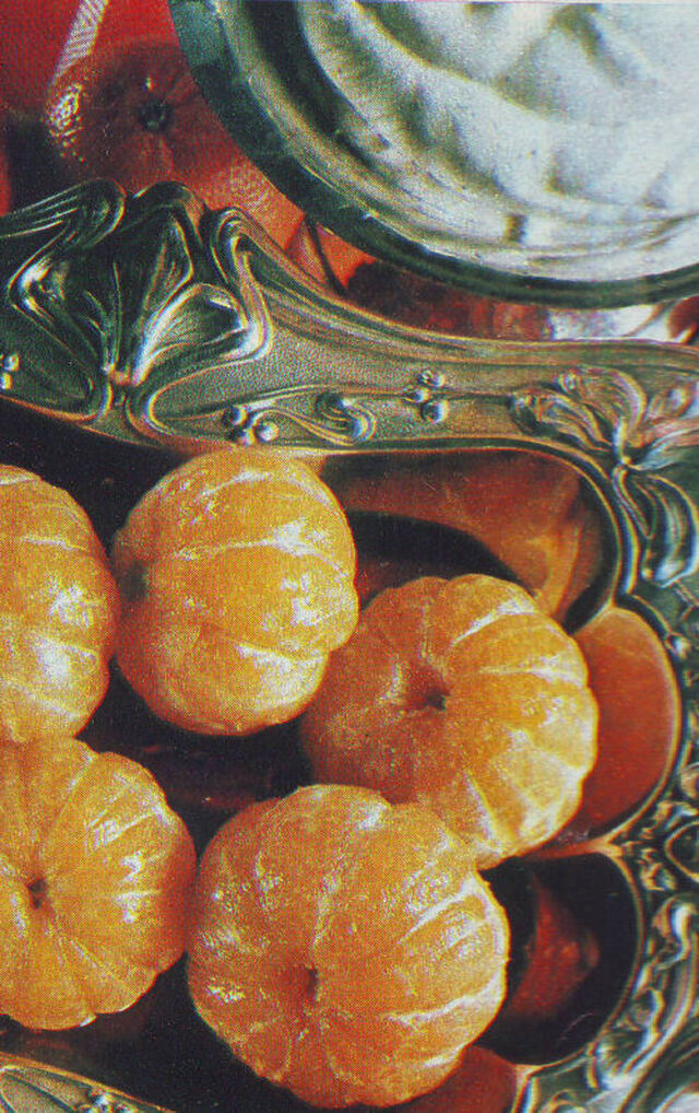 Heta mandariner med julgrädde