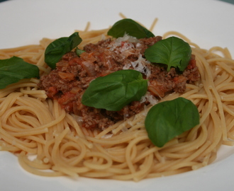 Pasta Bolognese på två sätt och en kapad blogg