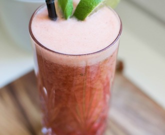 Strawberry rhubarb virgin mimosa+rhubarb recipe inspiration