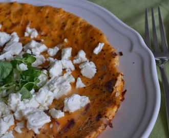 Veckans vegetariska: Salsaomelett med fetaost