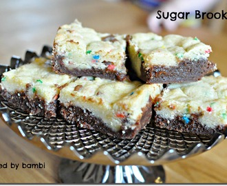 Sugar Brookies – världens godaste brownies med ett kak-lager ovanpå!